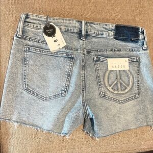 Sage Light Blue Jean Shorts